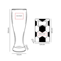 SET DE VASO Y DESTAPADOR SOCCER